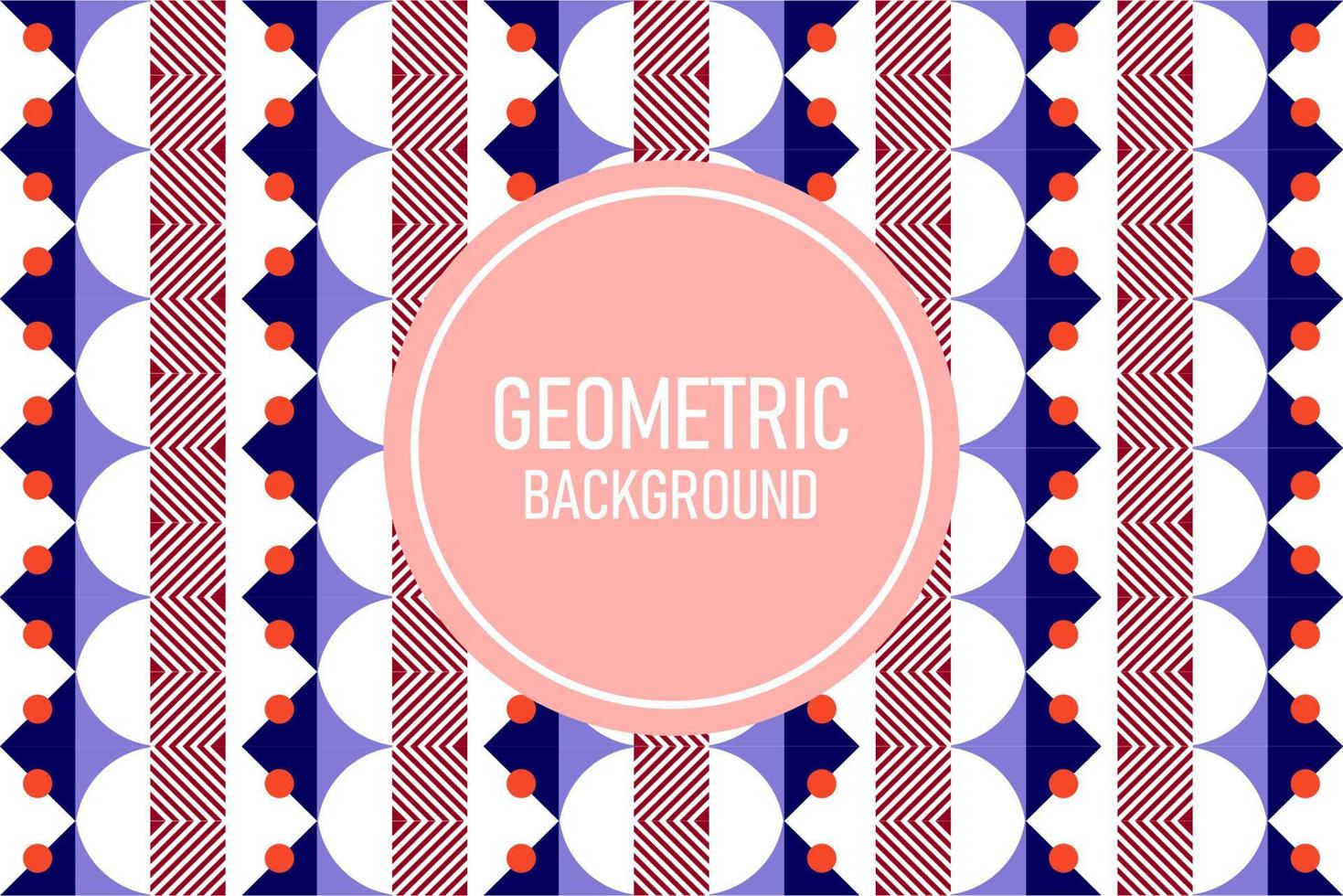 Flat geometric background vector
