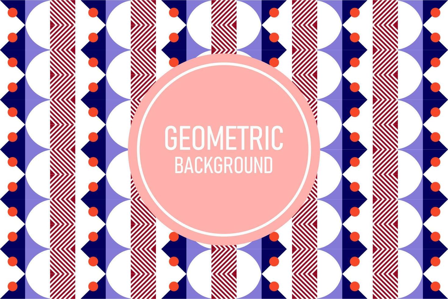 Flat geometric background vector