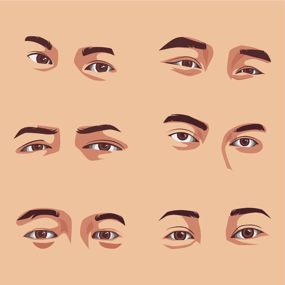 eye vector collection of six 11326298 Vector Art at Vecteezy