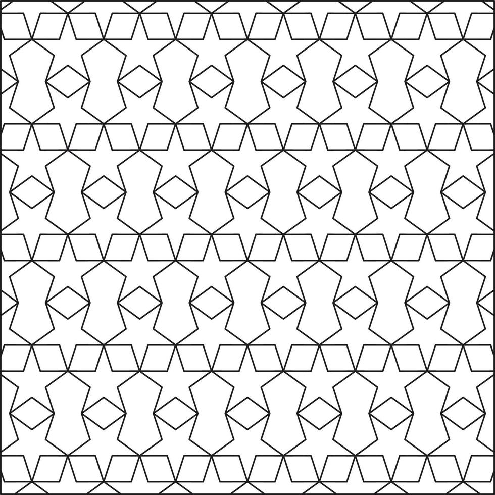 Abstract star shape outline pattern vector