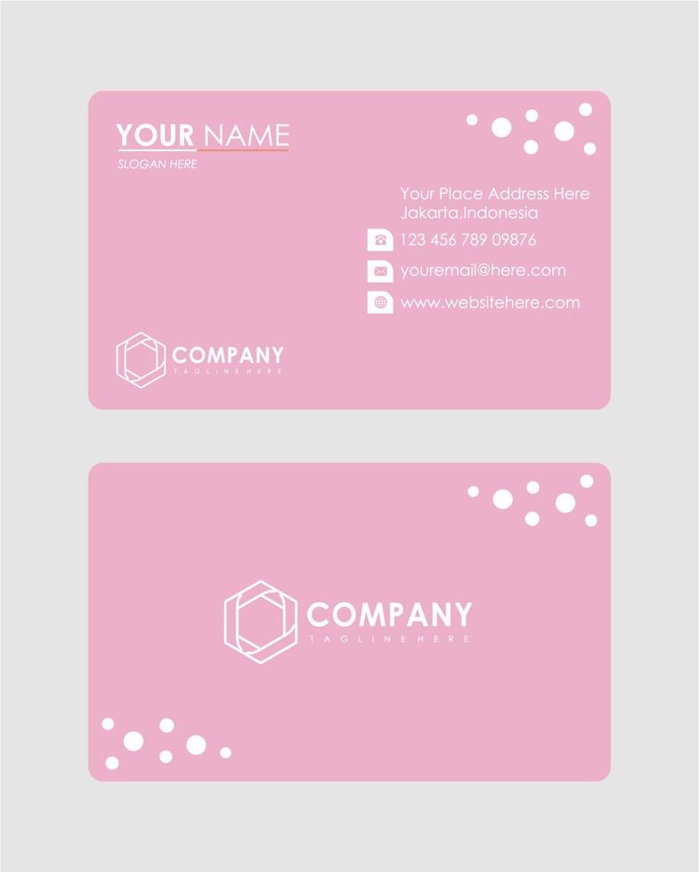 Abstract business card template vector