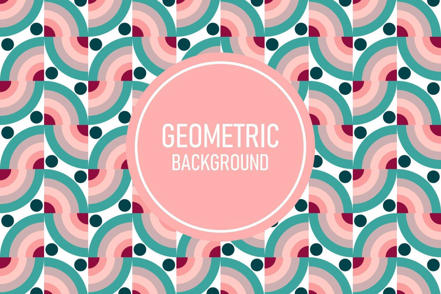 Flat geometric background vector