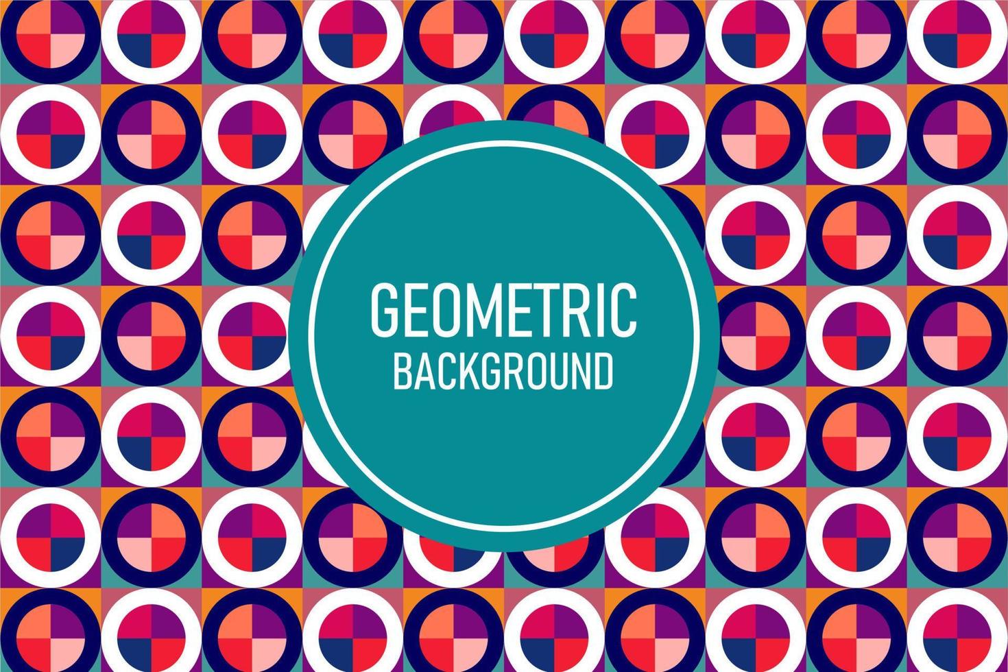 Flat geometric background vector