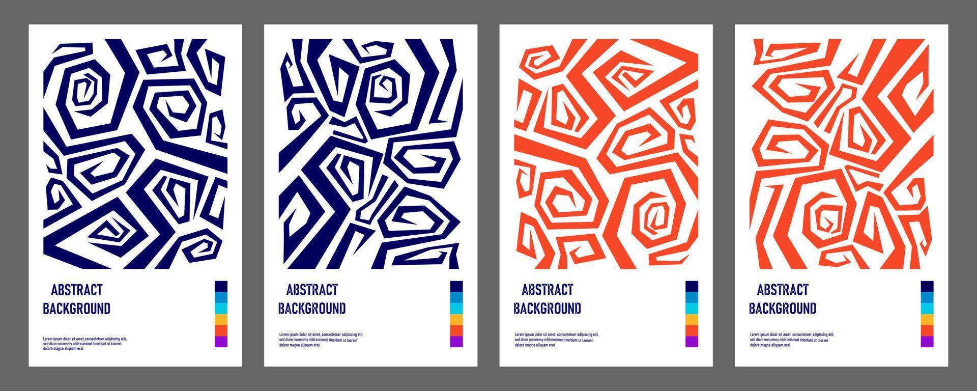 Abstract Bauhaus geometric pattern background vector circle