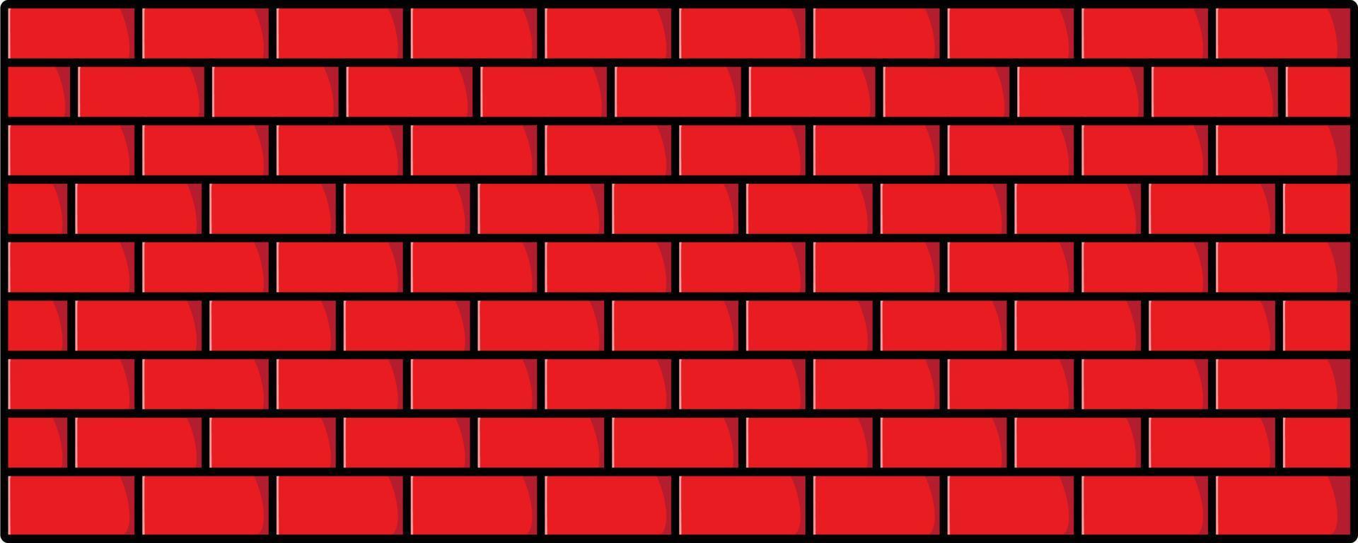 red brick texture background vector
