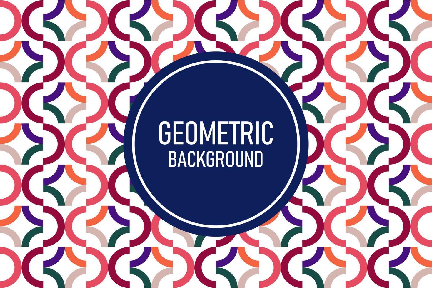 Flat geometric background vector
