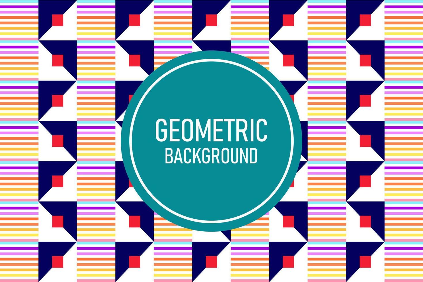 Flat geometric background vector