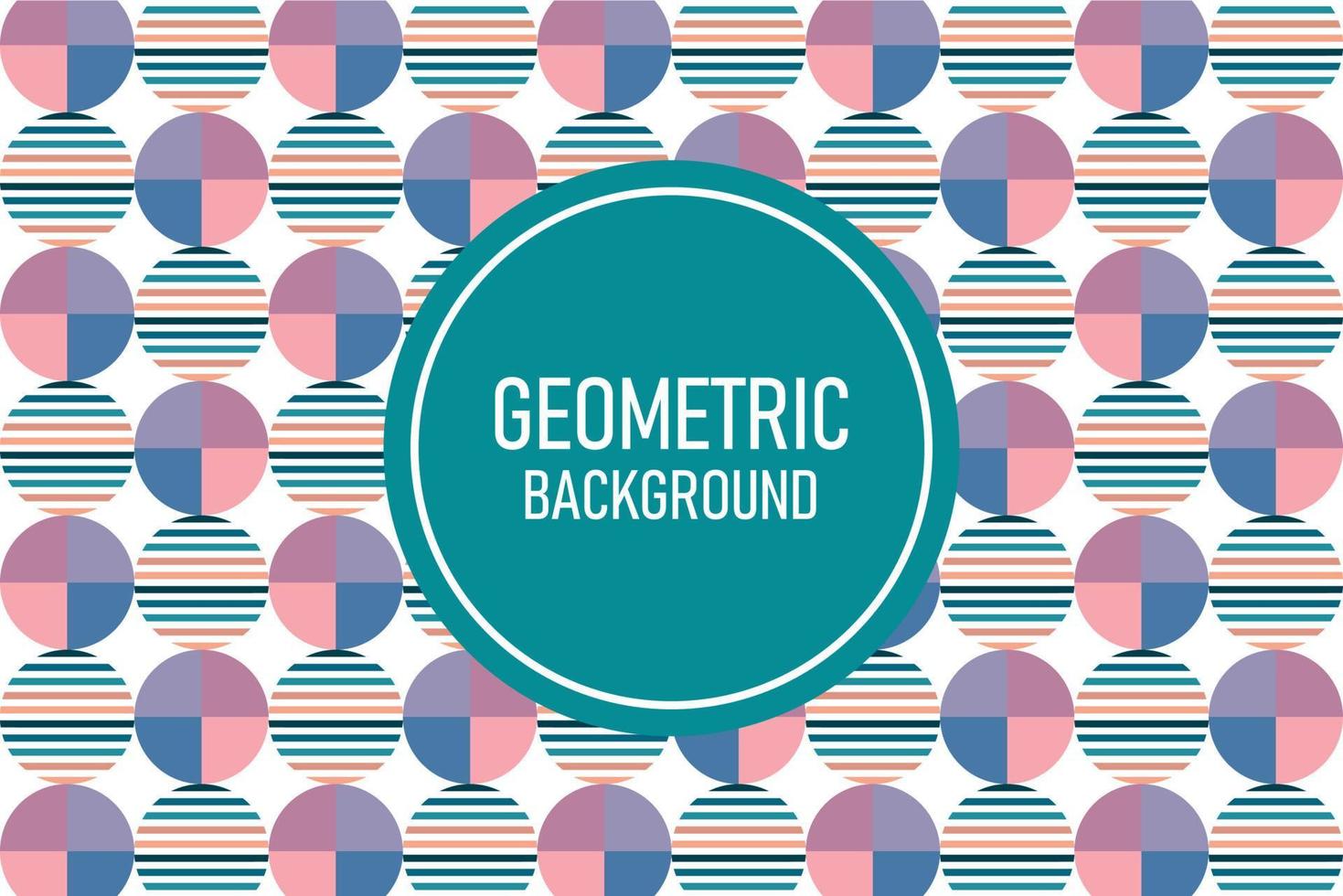 Flat geometric background vector