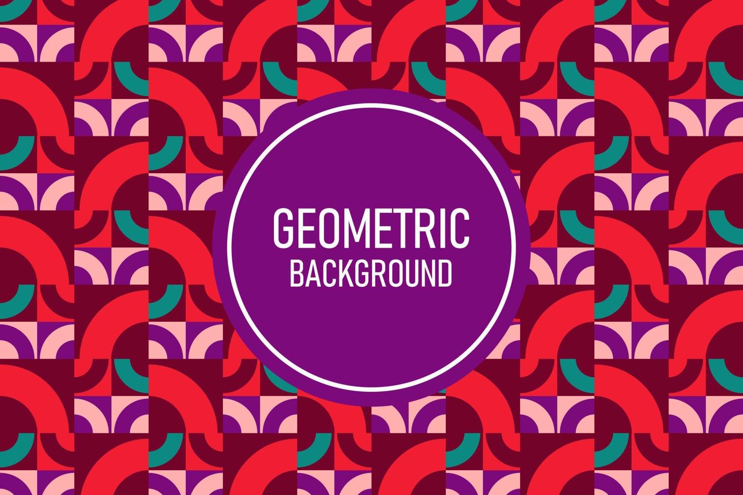 Flat geometric background vector