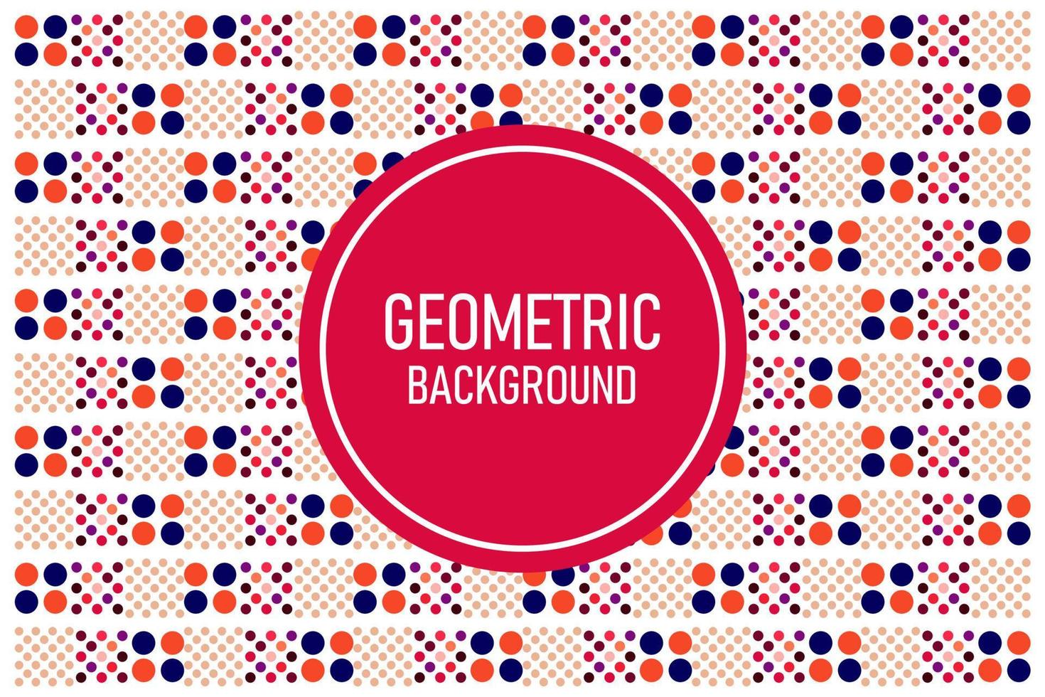 Flat geometric background vector