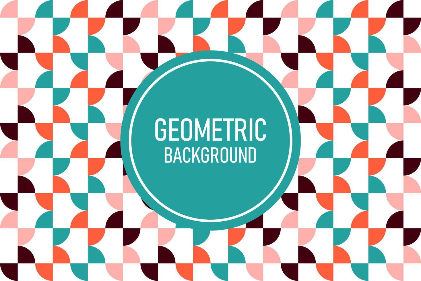 Flat geometric background vector