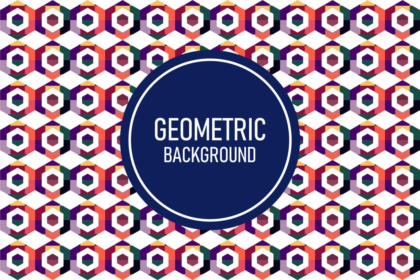 Flat geometric background vector