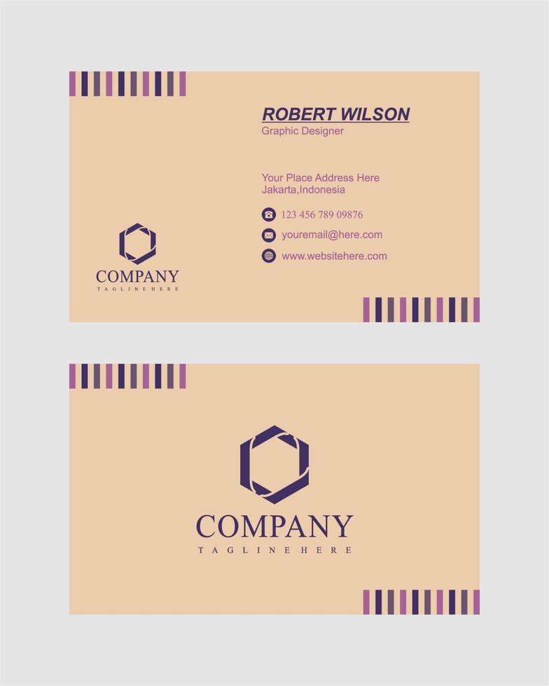 Abstract business card template vector