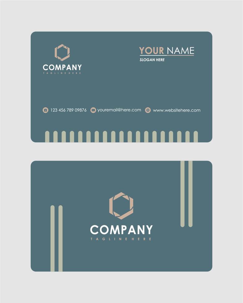 Abstract business card template vector