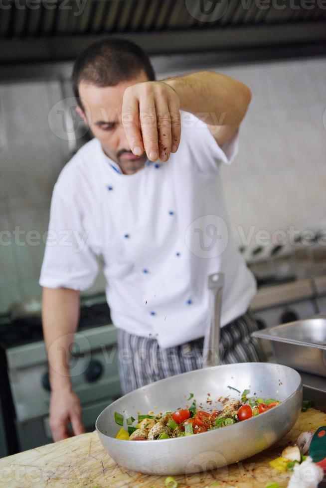 chef preparing food photo