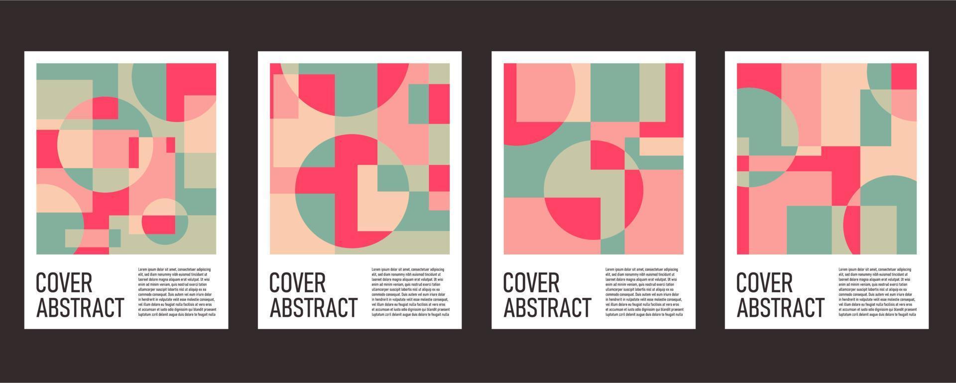 Abstract colorful geometric background for poster and cover vector