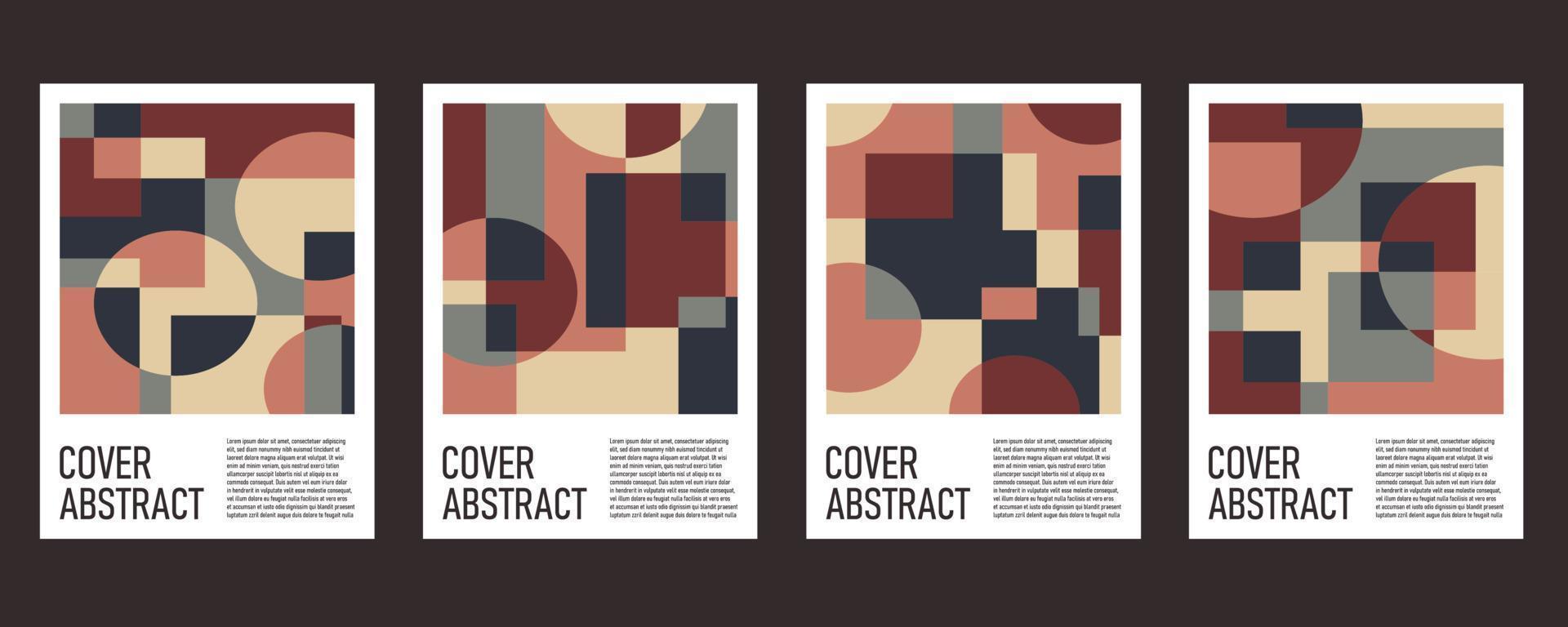 Abstract colorful geometric background for poster and cover vector