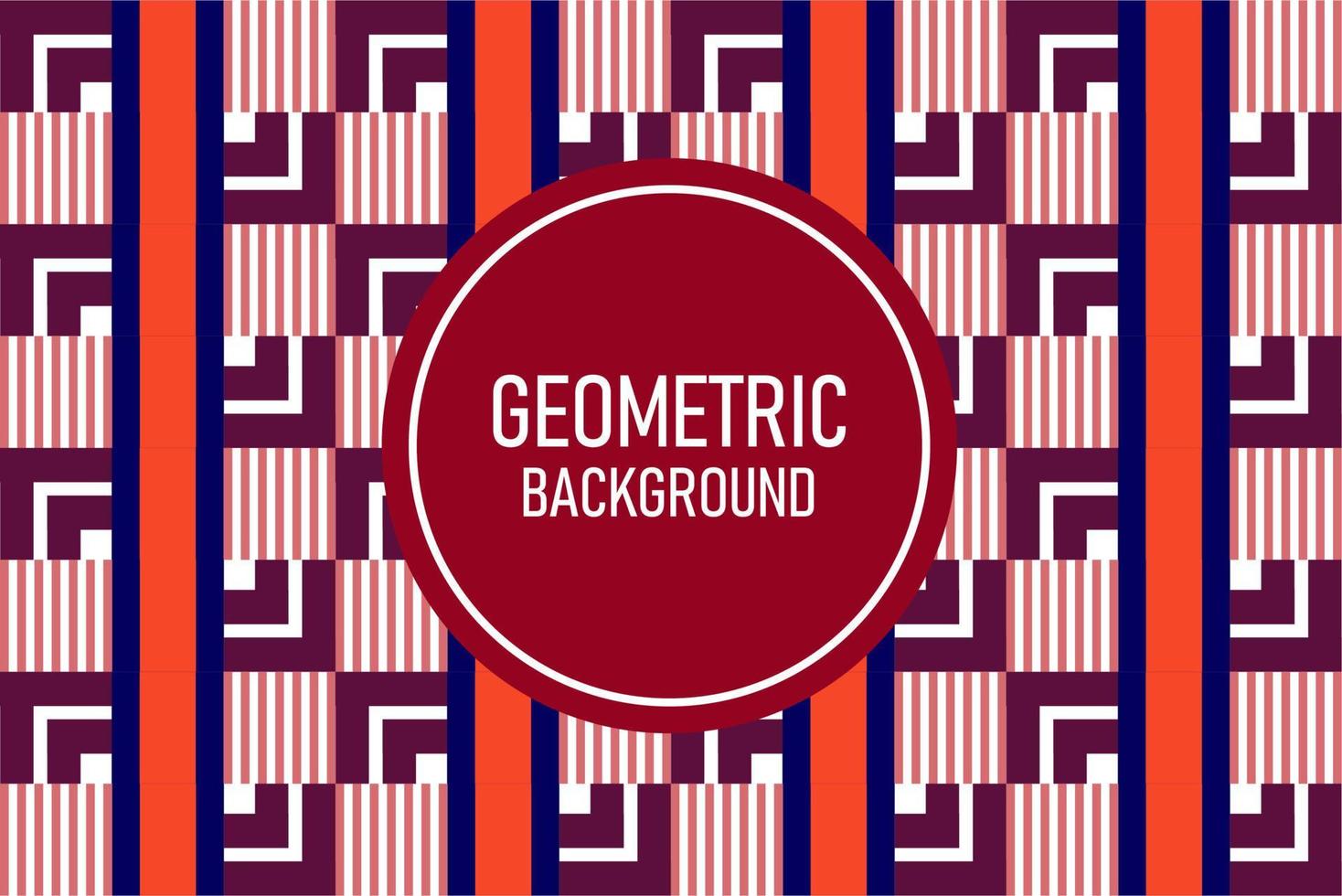 Flat geometric background vector