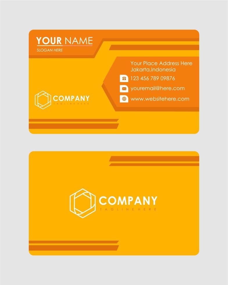 Abstract business card template vector