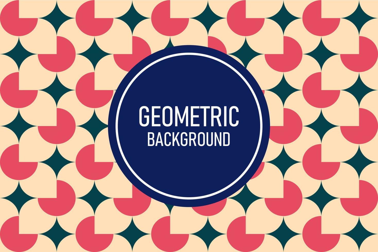 Flat geometric background vector