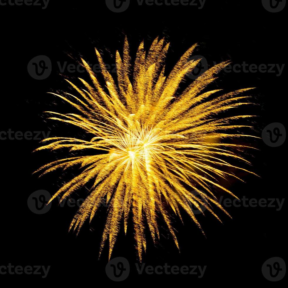 Fireworks light up the sky with dazzling display  - Vibrant color effect photo