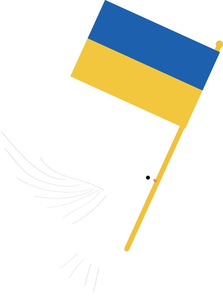 Ukrainian hryvnia vector hand drawn flag, Ukrainian flag vector hand drawn flag