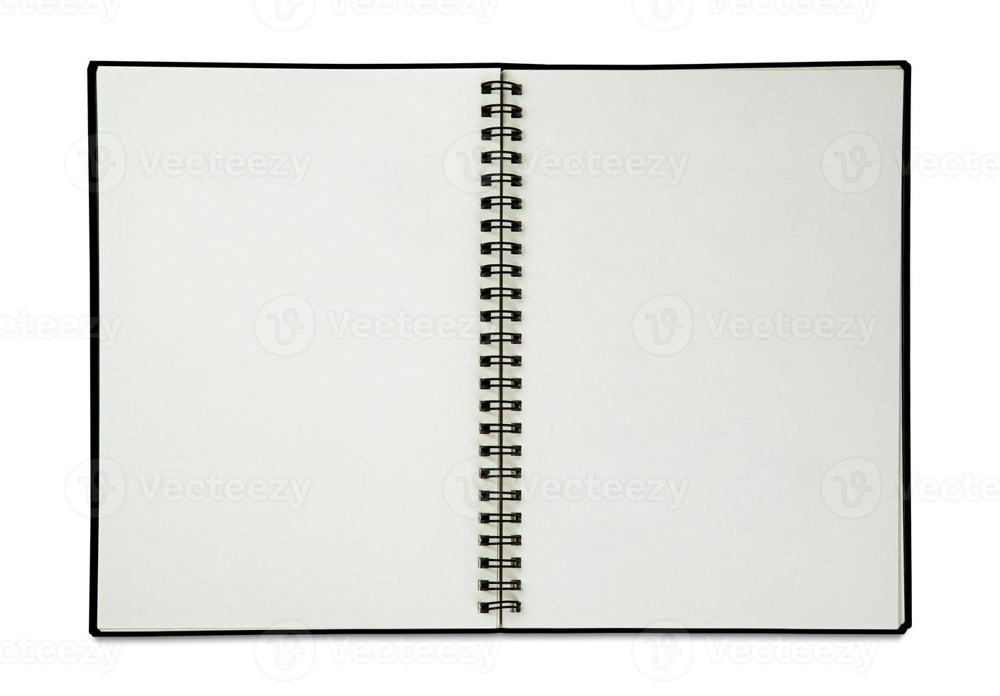 Open book isolated on white background photo