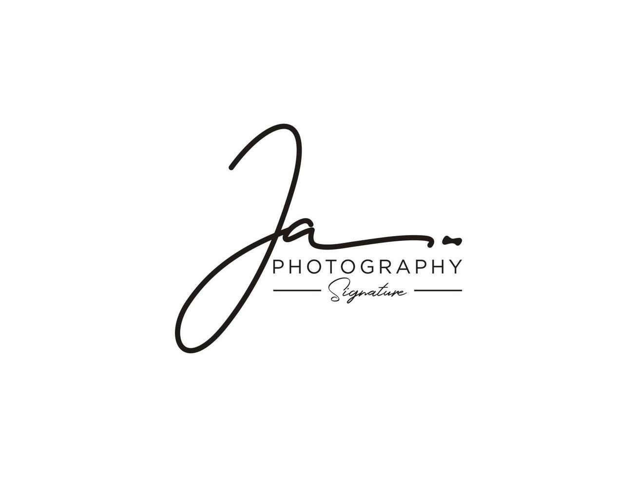 Letter JA Signature Logo Template Vector 11328087 Vector Art at Vecteezy