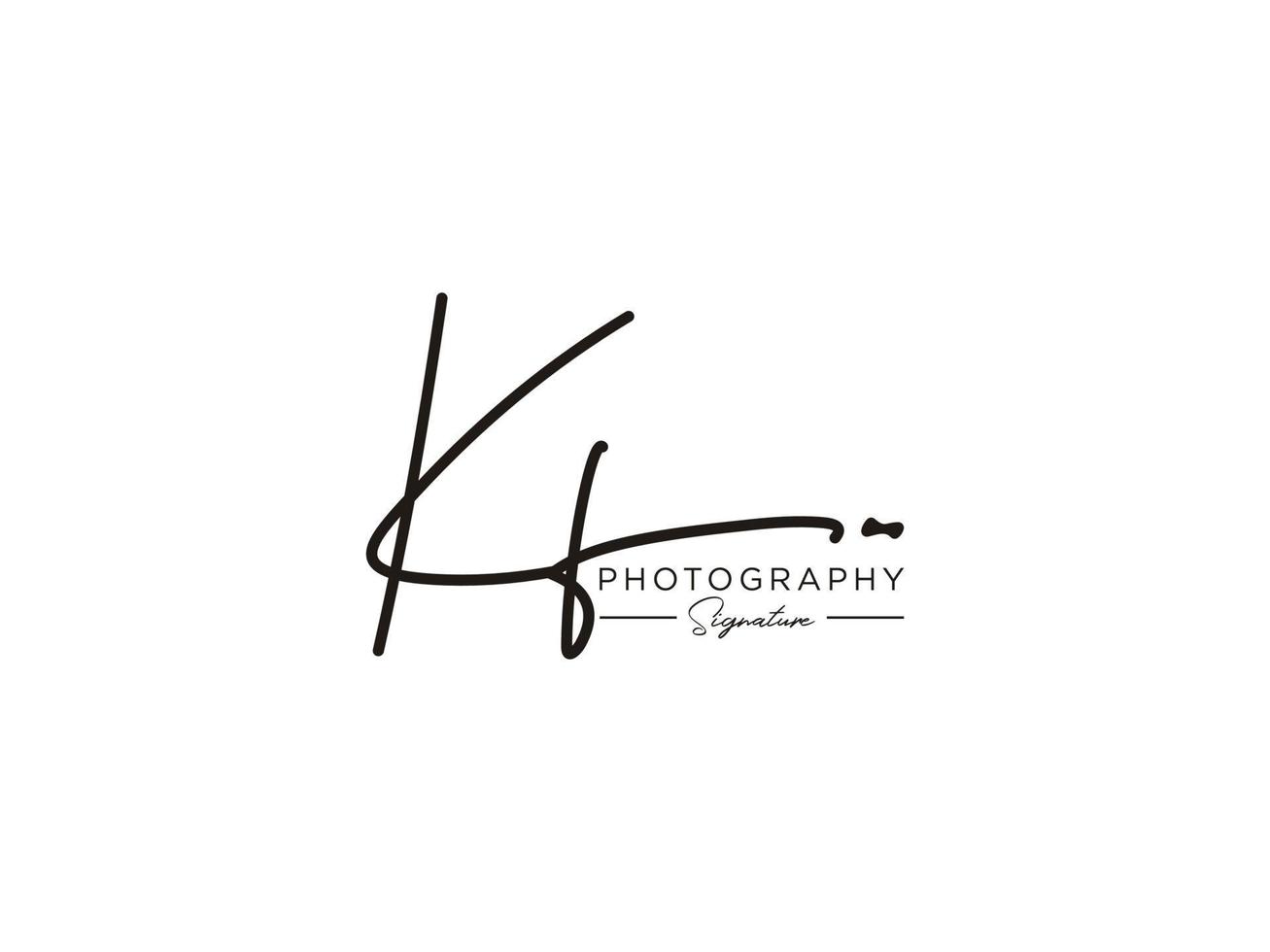 Letter KF Signature Logo Template Vector 11328097 Vector Art at Vecteezy