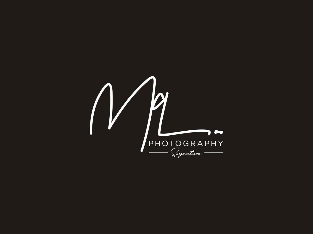 Letter MQ Signature Logo Template Vector