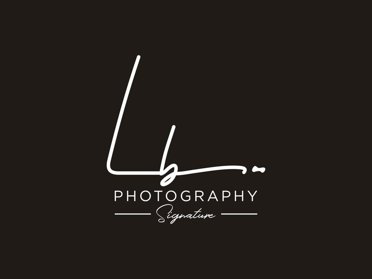 Letter LB Signature Logo Template Vector