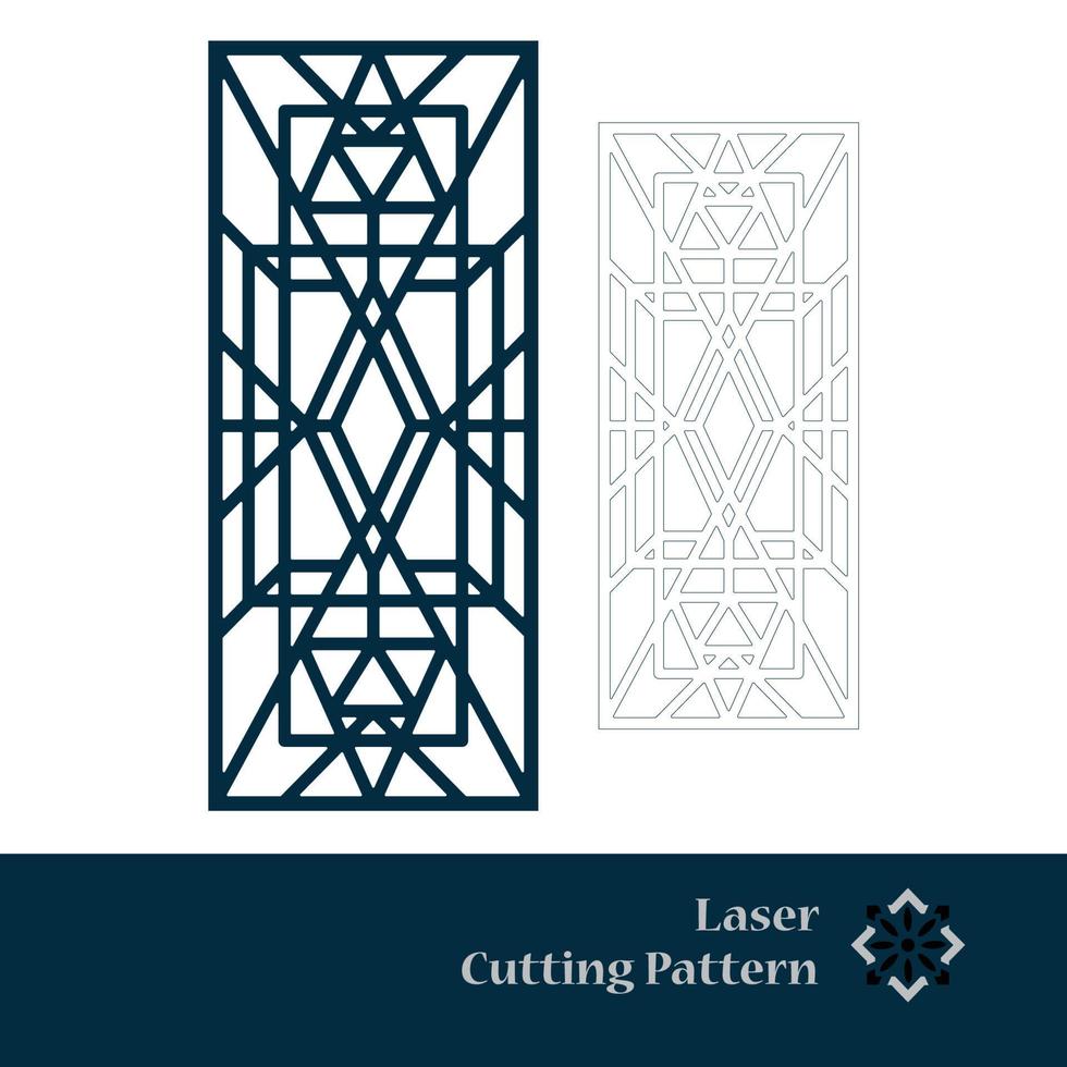 Laser Cut Vector Panel And The Seamless Pattern For Decorative Panel