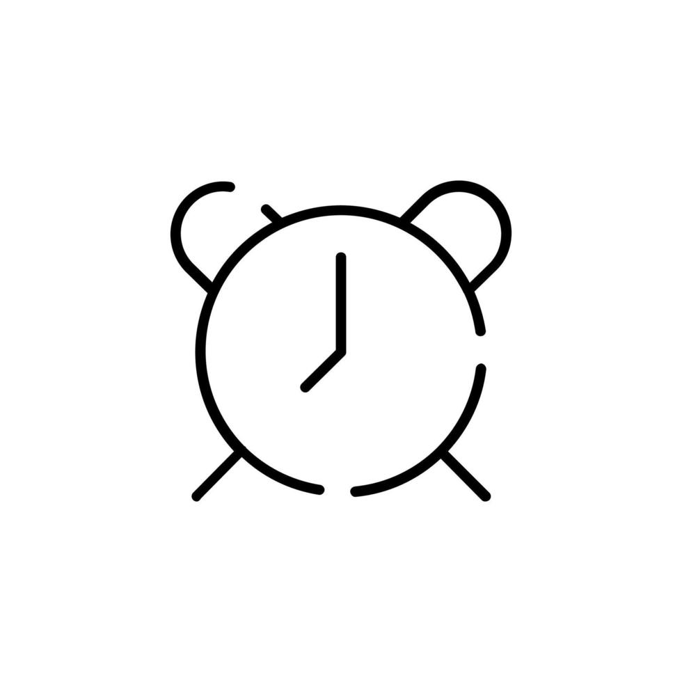 Clock, Timer, Time Dotted Line Icon Vector Illustration Logo Template. Suitable For Many Purposes.