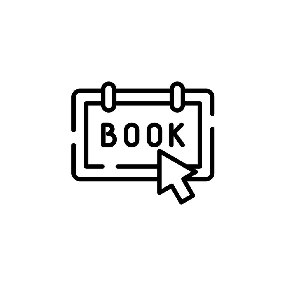 Booking, Ticket, Order Dotted Line Icon Vector Illustration Logo Template. Suitable For Many Purposes.