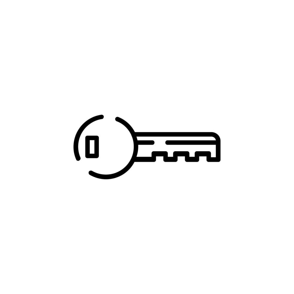 Key Dotted Line Icon Vector Illustration Logo Template. Suitable For Many Purposes.