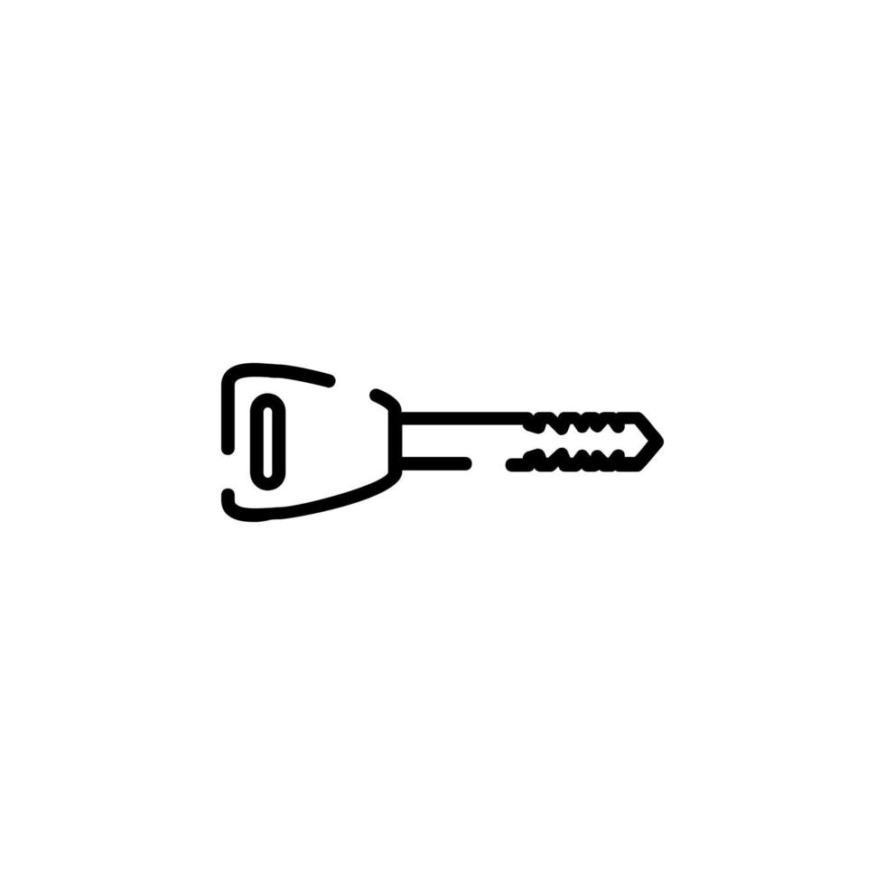 Key Dotted Line Icon Vector Illustration Logo Template. Suitable For Many Purposes.
