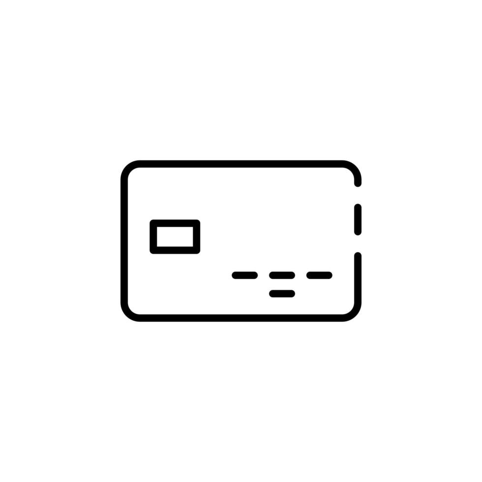 Credit Card, Payment Dotted Line Icon Vector Illustration Logo Template. Suitable For Many Purposes.