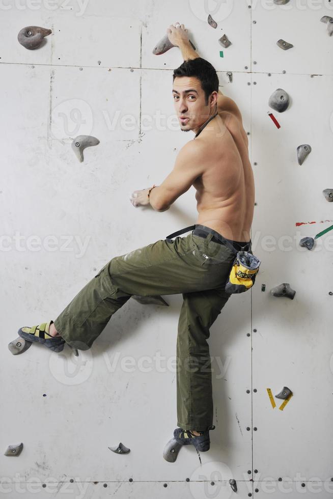 man exercise sport climbing photo