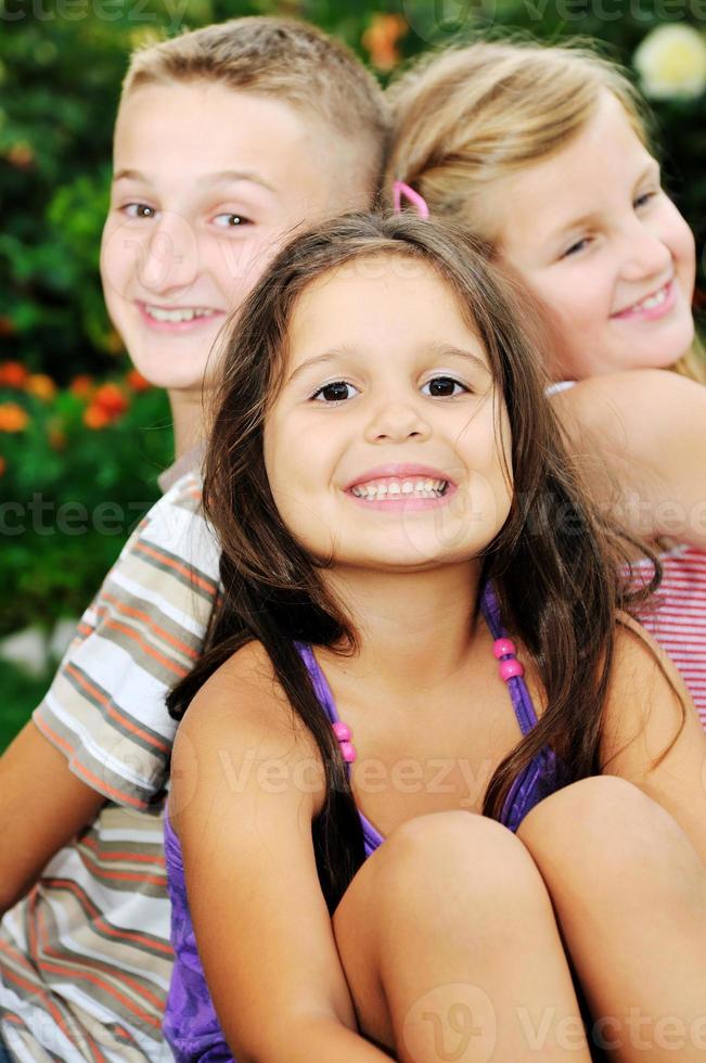 happy kids outdoor photo