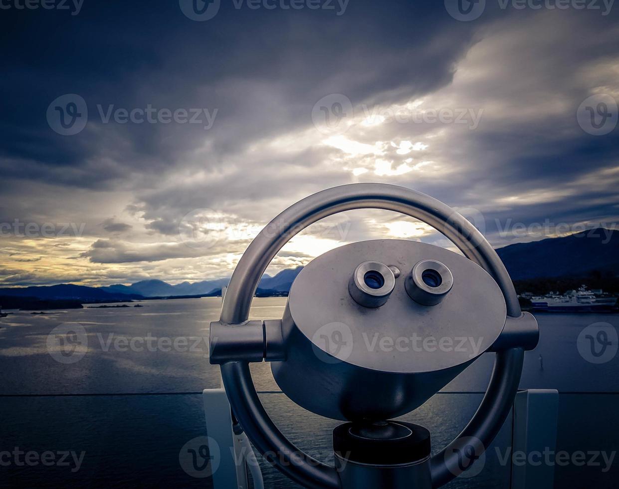 Binocular of a cruise ship photo