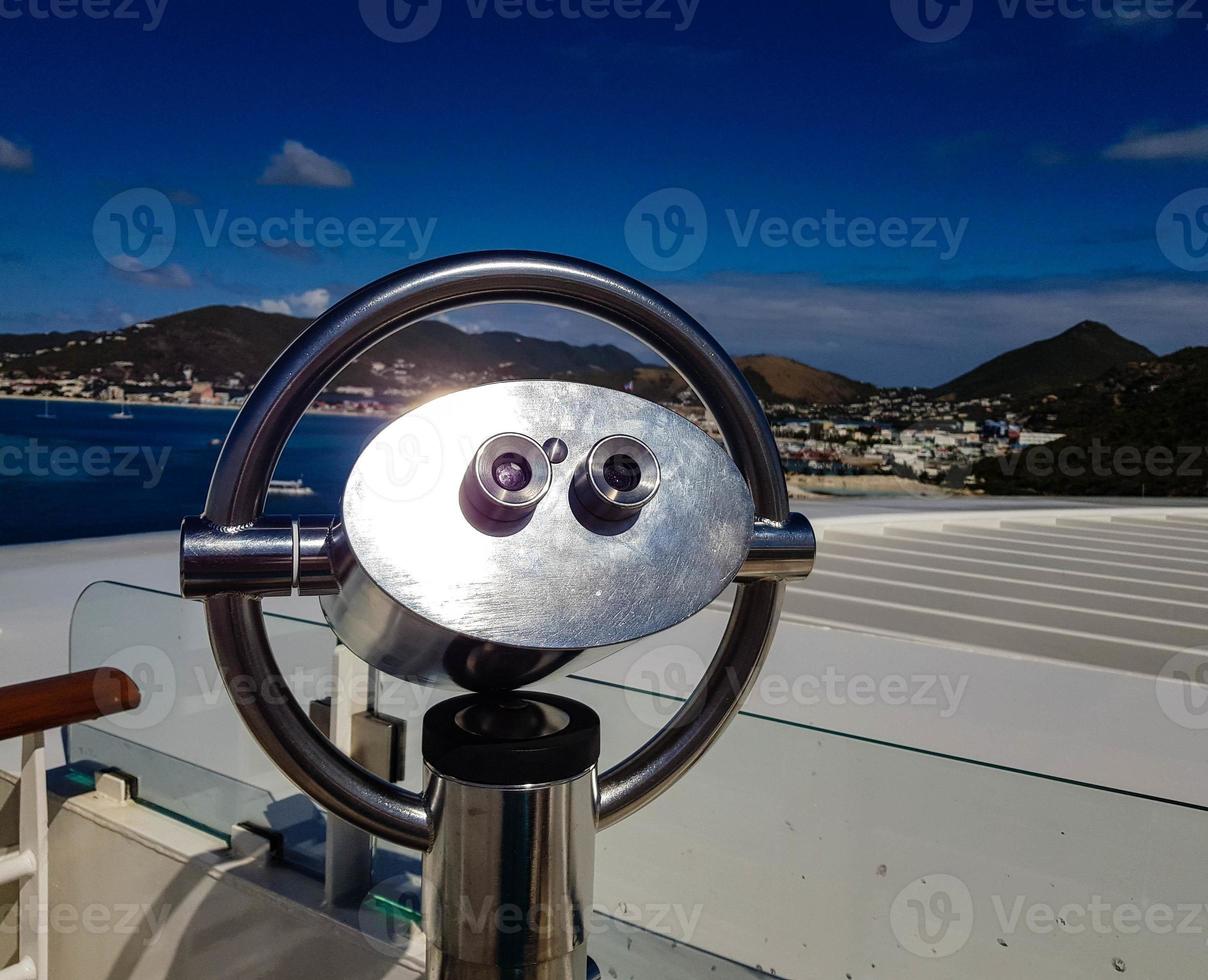 Binocular of a cruise ship photo