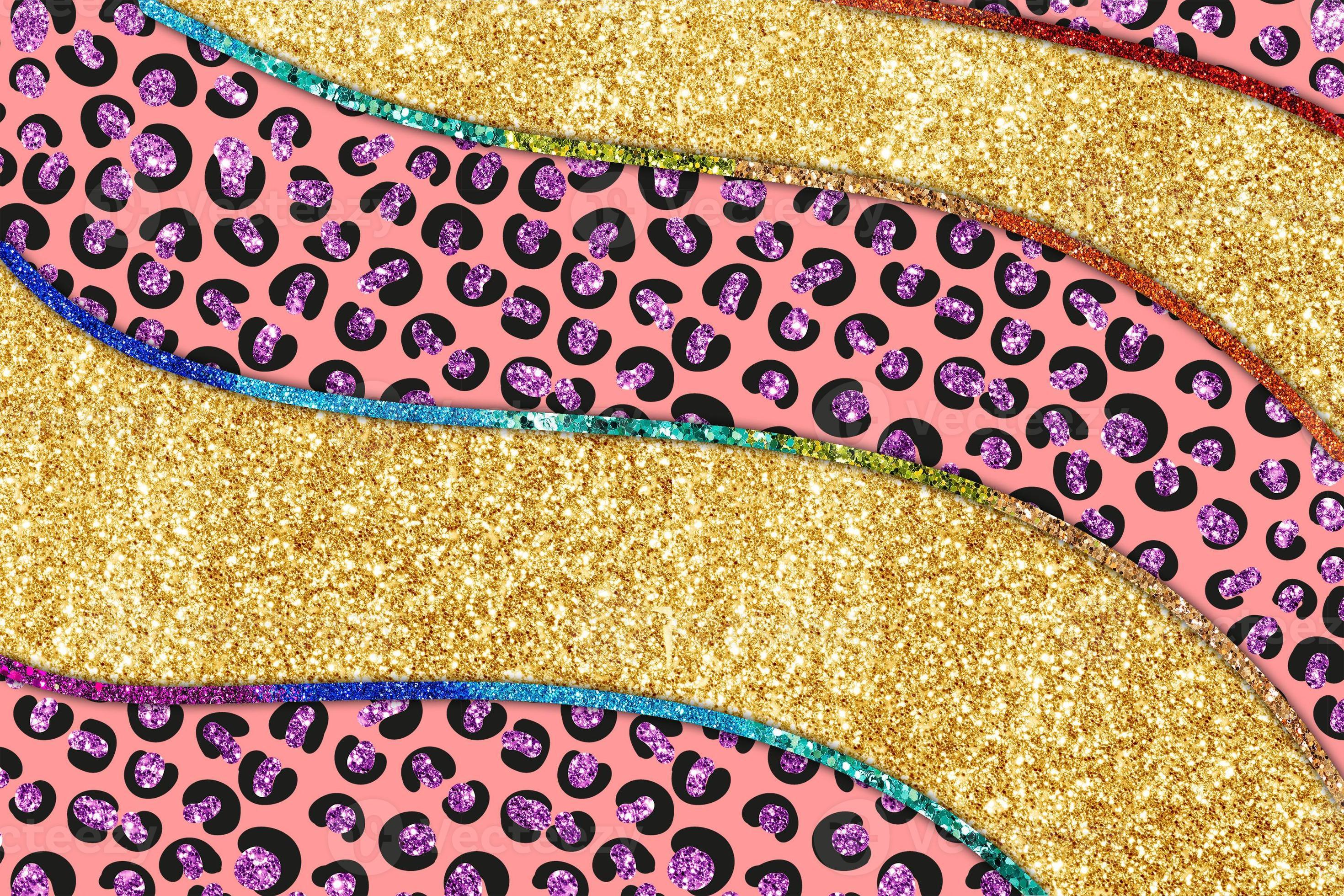 Glitter Strip Leopard Skin Texture Background 11331476 Stock Photo at  Vecteezy