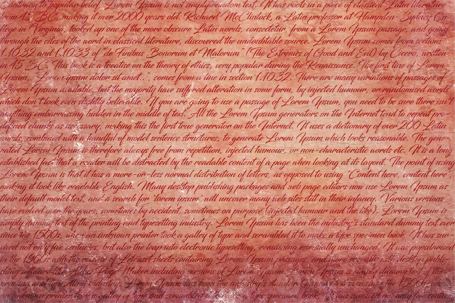 Vintage Script Background, Old Script Background 11331613 Stock Photo ...