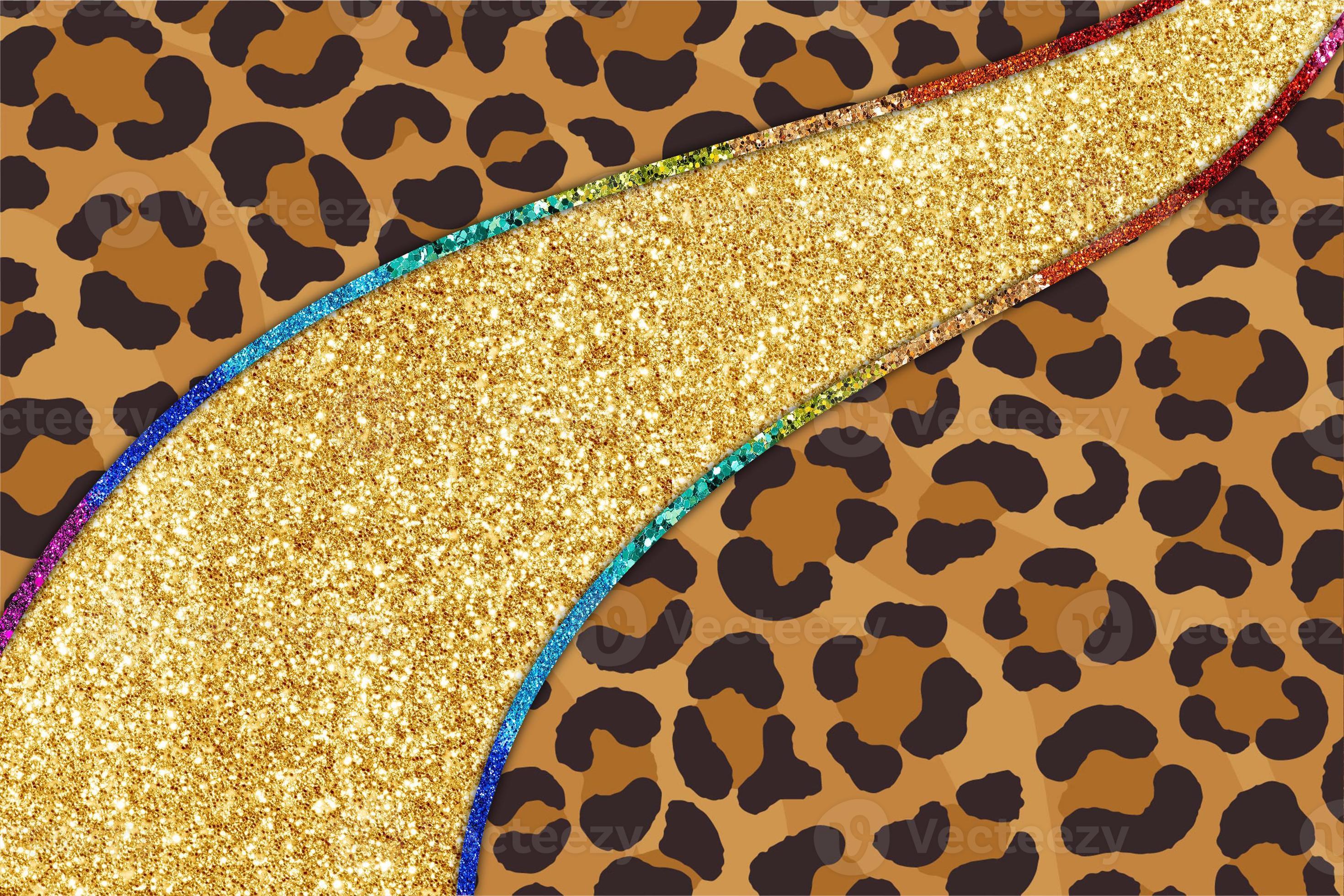 Glitter Strip Leopard Skin Texture Background 11331807 Stock Photo at  Vecteezy