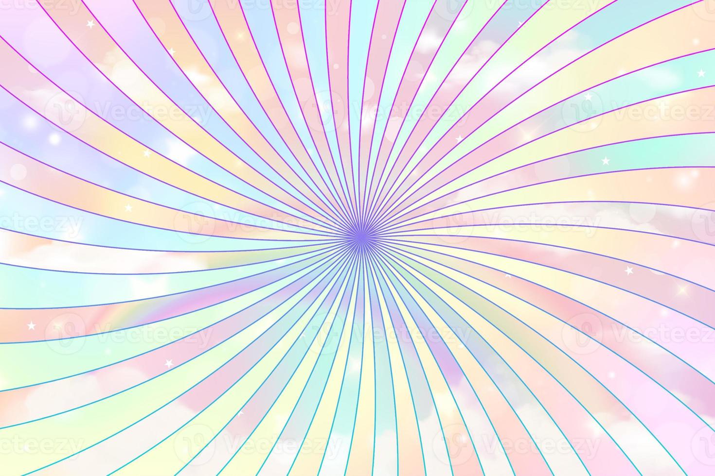 Rainbow Colorful Sunburst Background photo