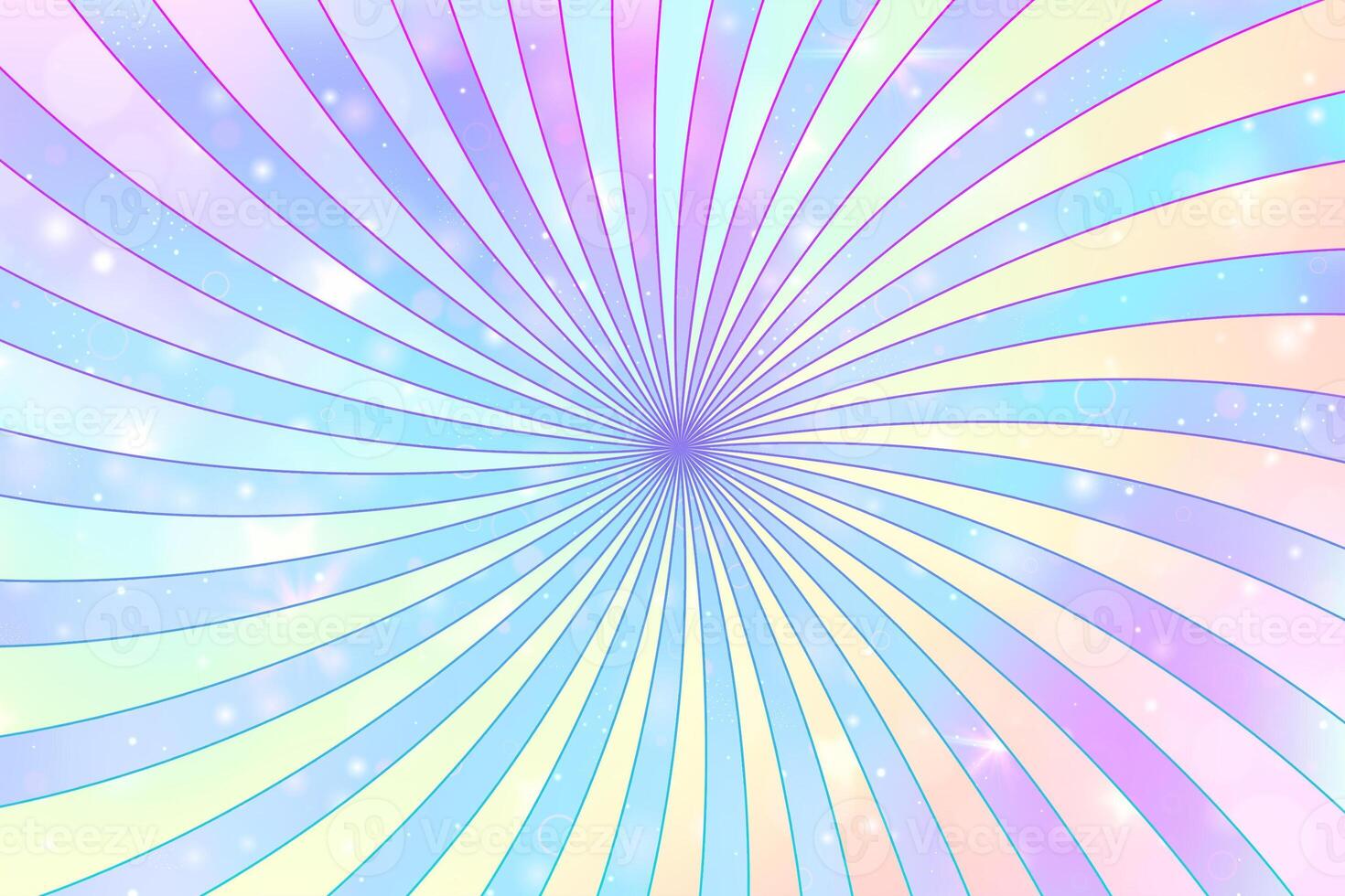 Rainbow Colorful Sunburst Background photo