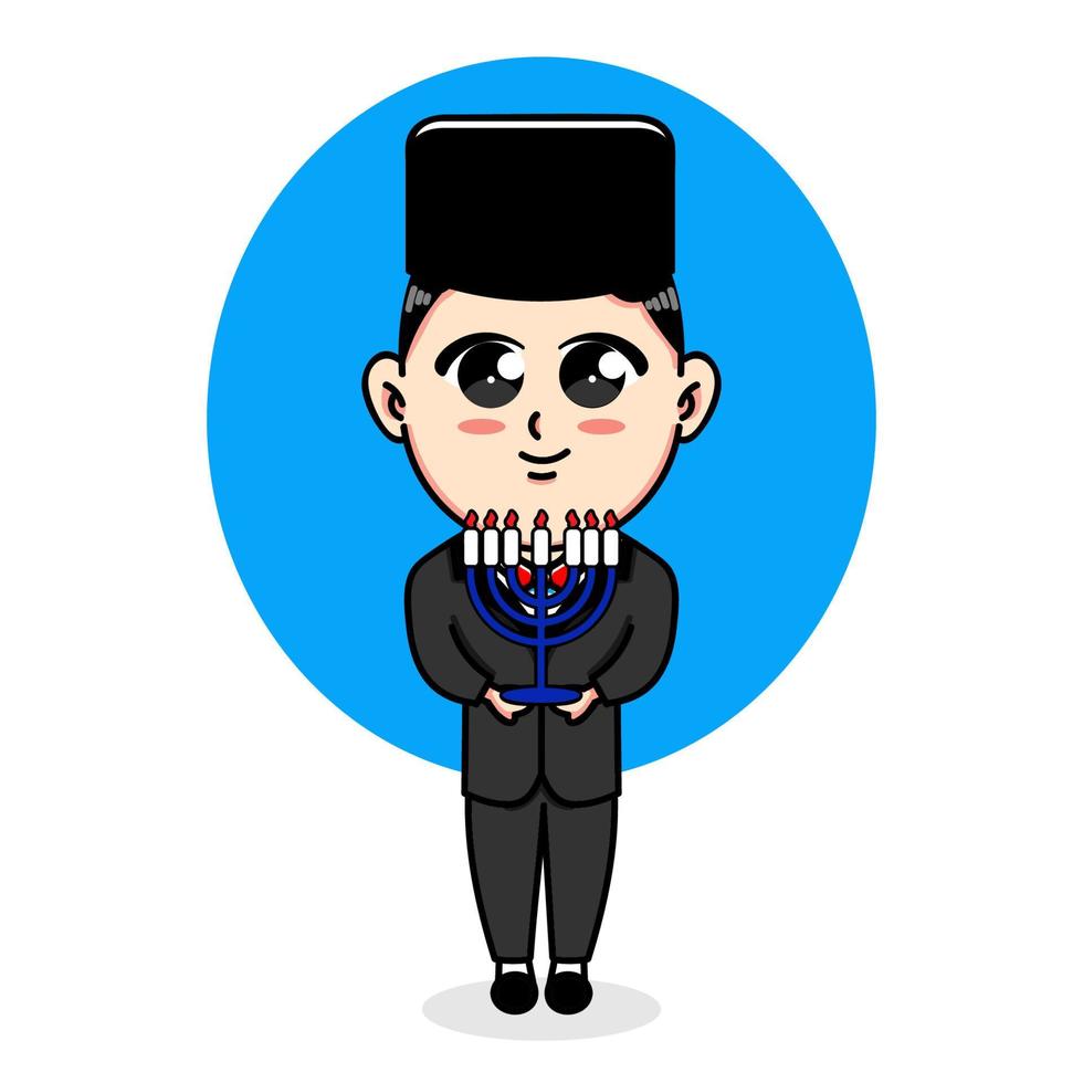 Character Design to Celebrate Hannukah vector