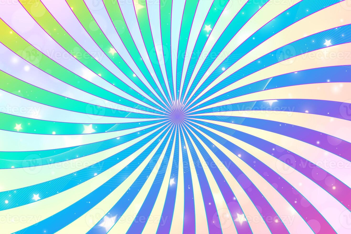 Rainbow Colorful Sunburst Background photo