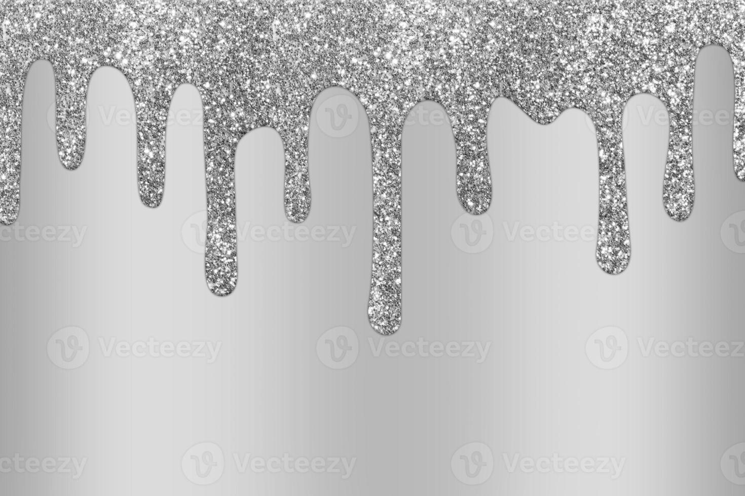 Silver dripping glitter background, Dripping Glitter Background photo