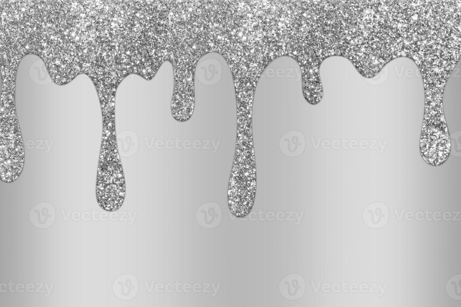 Silver dripping glitter background, Dripping Glitter Background photo